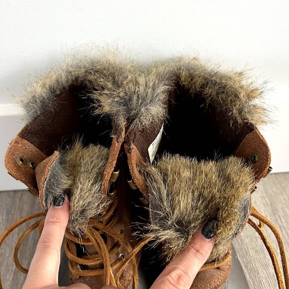 Sperry Top-sider Water Duck Boot Suede Faux Fur - Picture 2 of 10